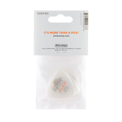 Jim Dunlop DUNLOP TORTEX FLEX .60mm TRIANGLE GUITAR PICK PLAYER'S PACK 06-PACK - 456P060