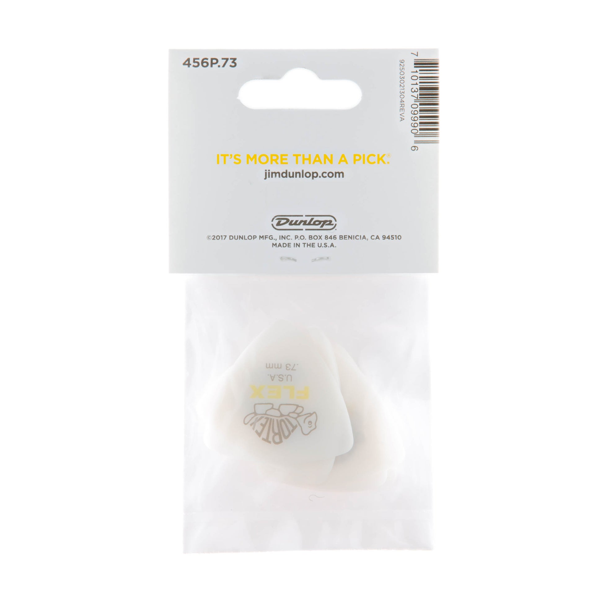 Jim Dunlop DUNLOP TORTEX FLEX .73mm TRIANGLE GUITAR PICK PLAYER'S PACK 06-PACK - 456P073