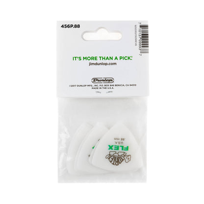 Jim Dunlop DUNLOP TORTEX FLEX .88mm TRIANGLE GUITAR PICK PLAYER'S PACK 06-PACK - 456P088