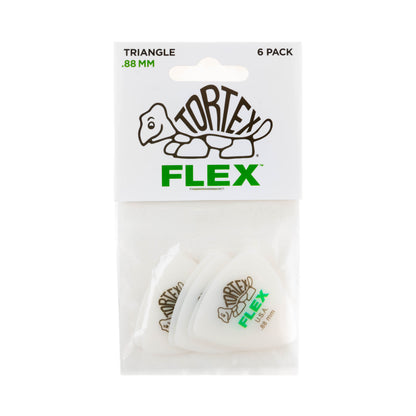 Jim Dunlop DUNLOP TORTEX FLEX .88mm TRIANGLE GUITAR PICK PLAYER'S PACK 06-PACK - 456P088