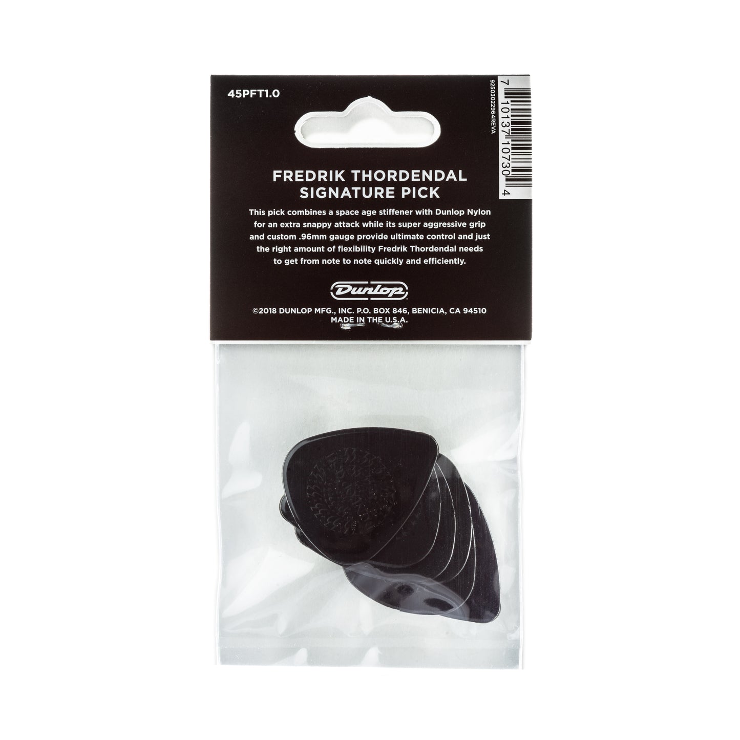 Jim Dunlop DUNLOP FREDERIK THORDENDAL MESHUGGAH .96mm NYLON GUITAR PICK PLAYER'S PACK 06-PACK - 45PFT100