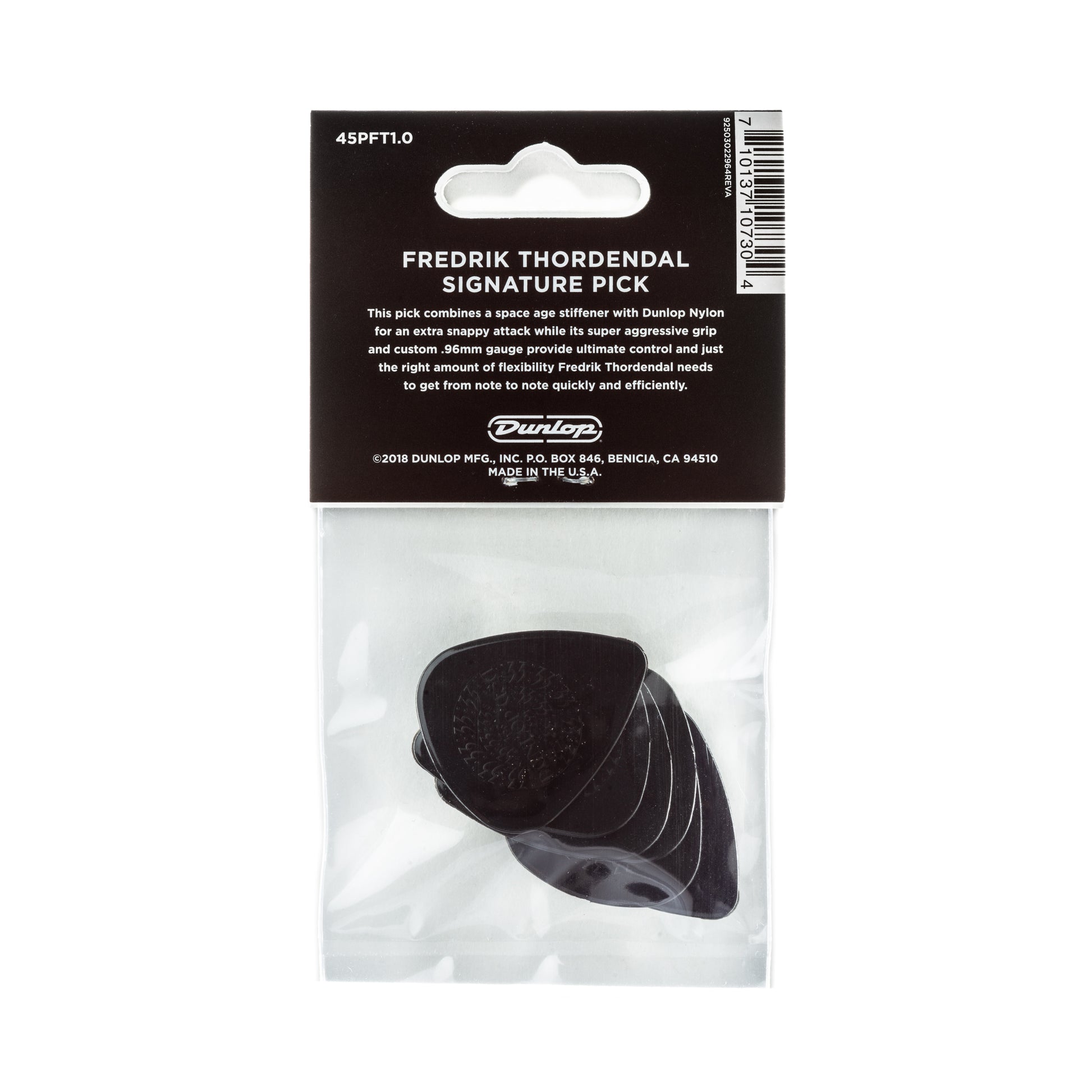 Jim Dunlop DUNLOP FREDERIK THORDENDAL MESHUGGAH .96mm NYLON GUITAR PICK PLAYER'S PACK 06-PACK - 45PFT100
