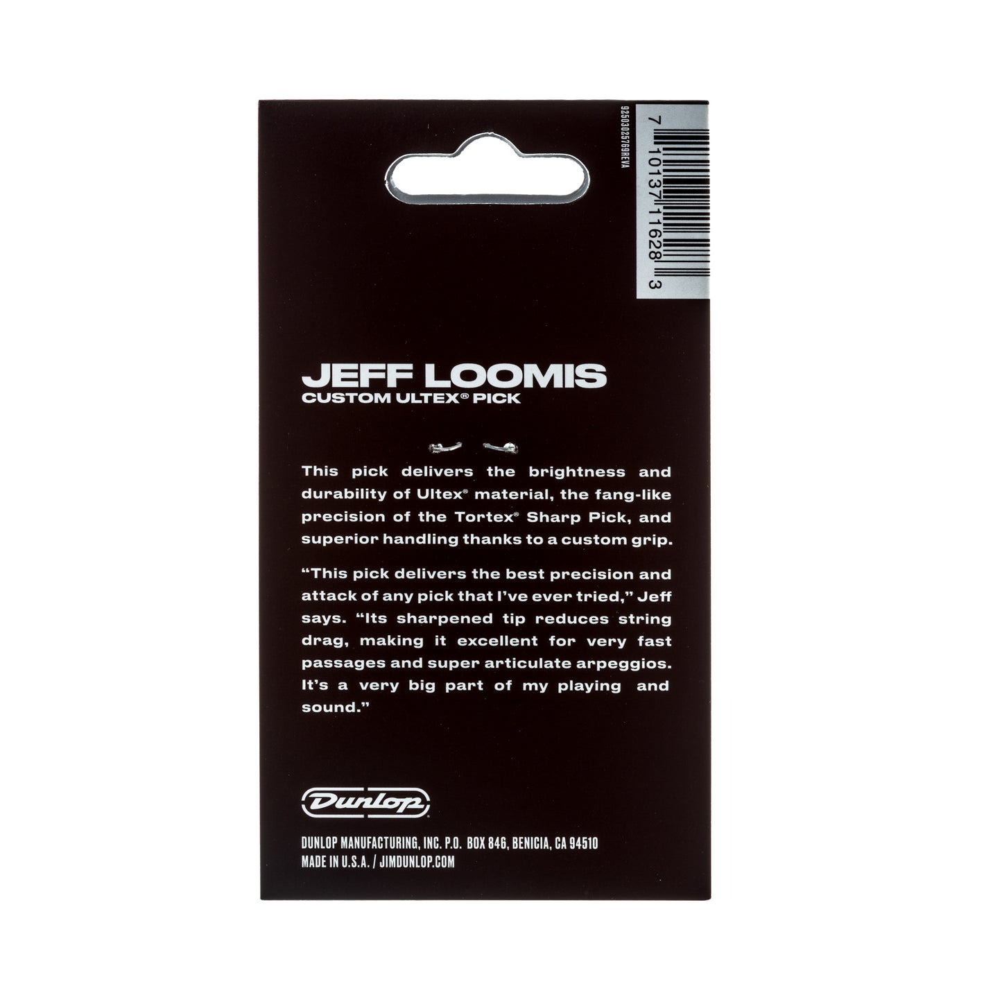 Jim Dunlop DUNLOP JEFF LOOMIS 1.5mm CUSTOM ULTEX SHARP GUITAR PICK PLAYER'S PACK 06-PACK - 461PJL
