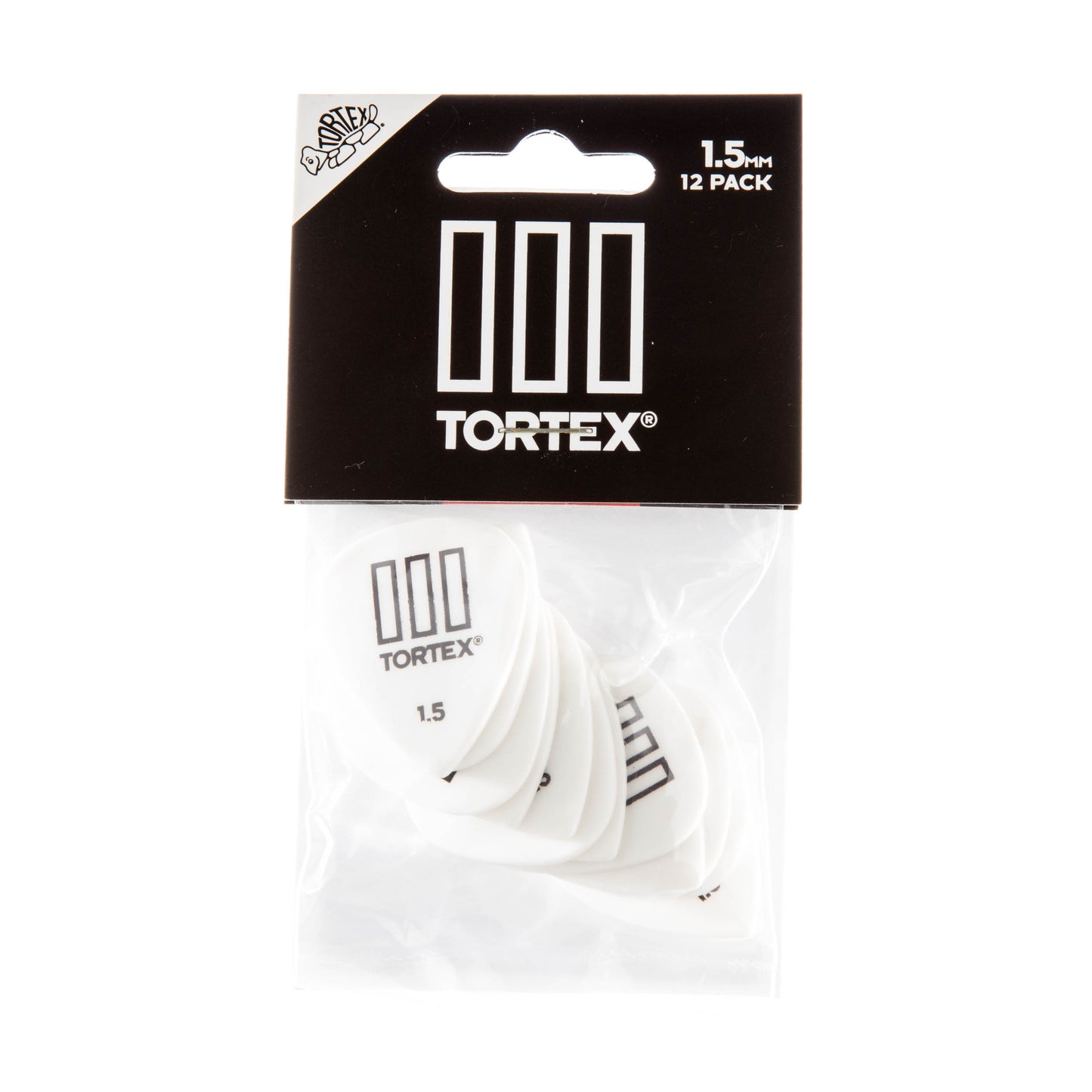 Jim Dunlop DUNLOP TORTEX 1.5mm TIII GUITAR PICK PLAYER'S PACK 12-PACK - 462P150