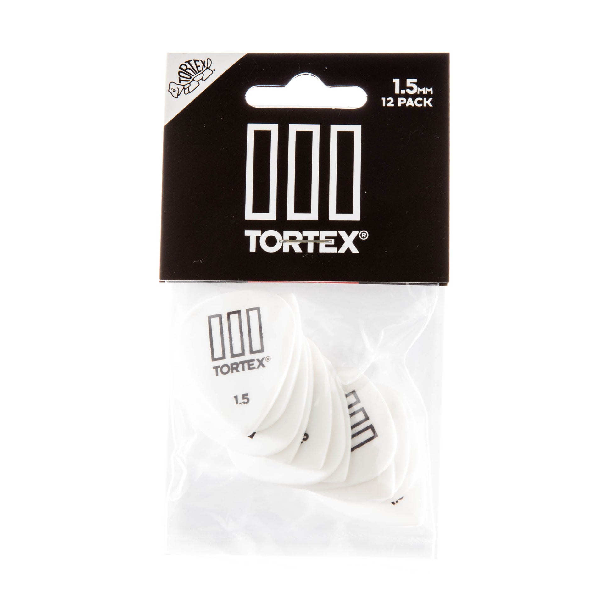 Jim Dunlop DUNLOP TORTEX 1.5mm TIII GUITAR PICK PLAYER'S PACK 12-PACK - 462P150