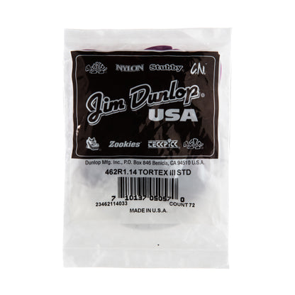 Jim Dunlop DUNLOP TORTEX 1.14mm TIII GUITAR PICK REFILL BAG 72-PACK - 462R114