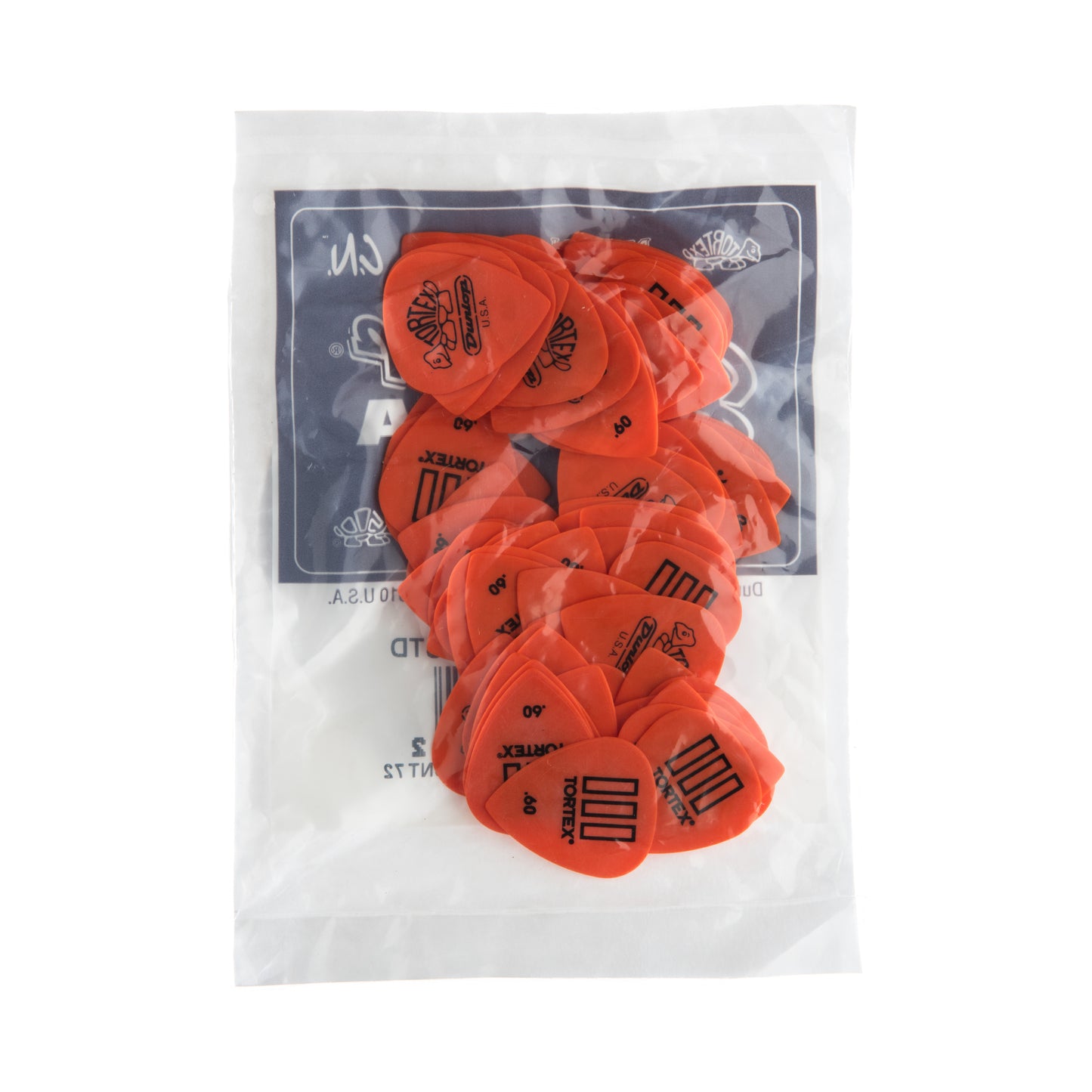 Jim Dunlop DUNLOP TORTEX .60mm TIII GUITAR PICK REFILL BAG 72-PACK - 462R060