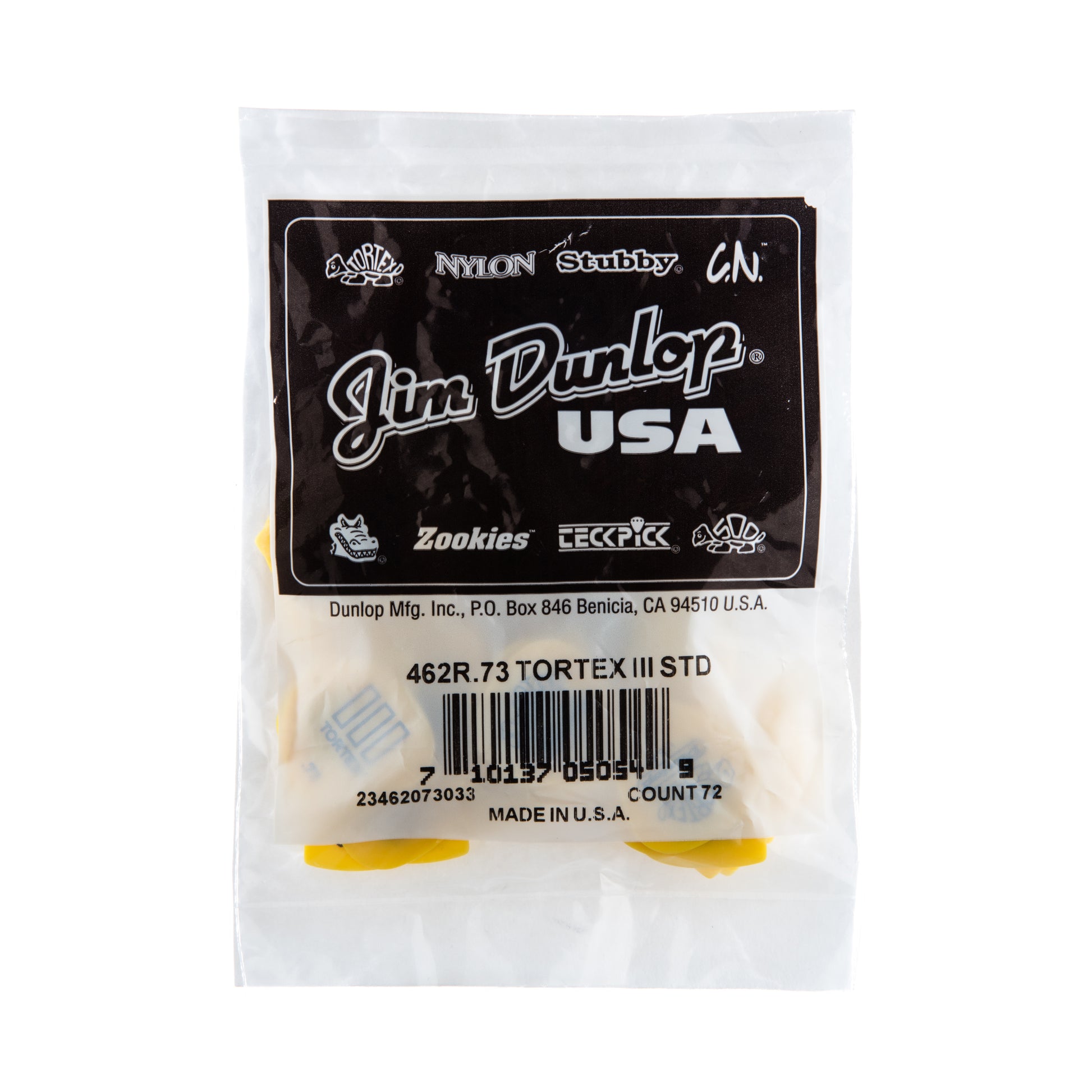 Jim Dunlop DUNLOP TORTEX .73mm TIII GUITAR PICK REFILL BAG 72-PACK - 462R073