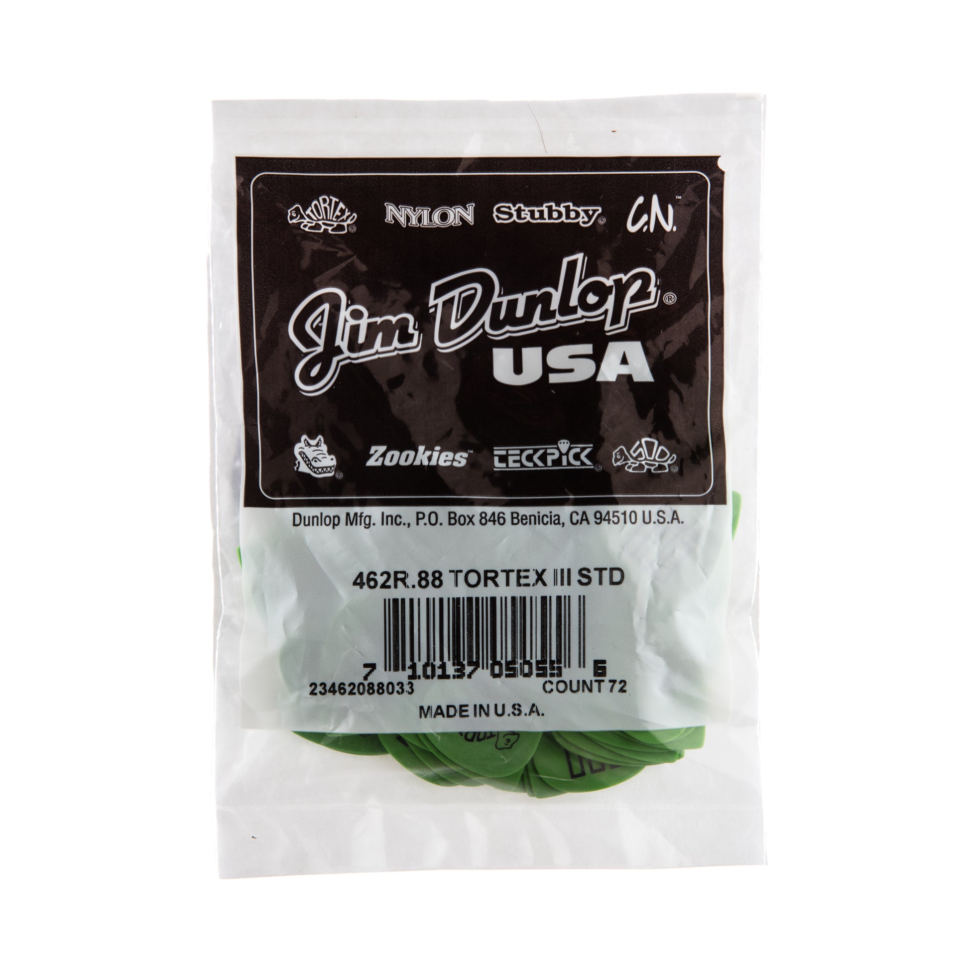 Jim Dunlop DUNLOP TORTEX .88mm TIII GUITAR PICK REFILL BAG 72-PACK - 462R088