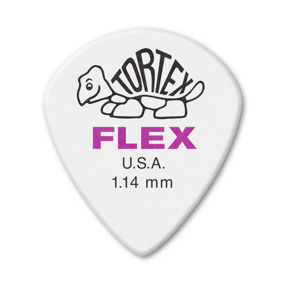Jim Dunlop DUNLOP TORTEX FLEX 1.14mm JAZZ III XL GUITAR PICK PLAYER'S PACK 12 -PACK - 466P114