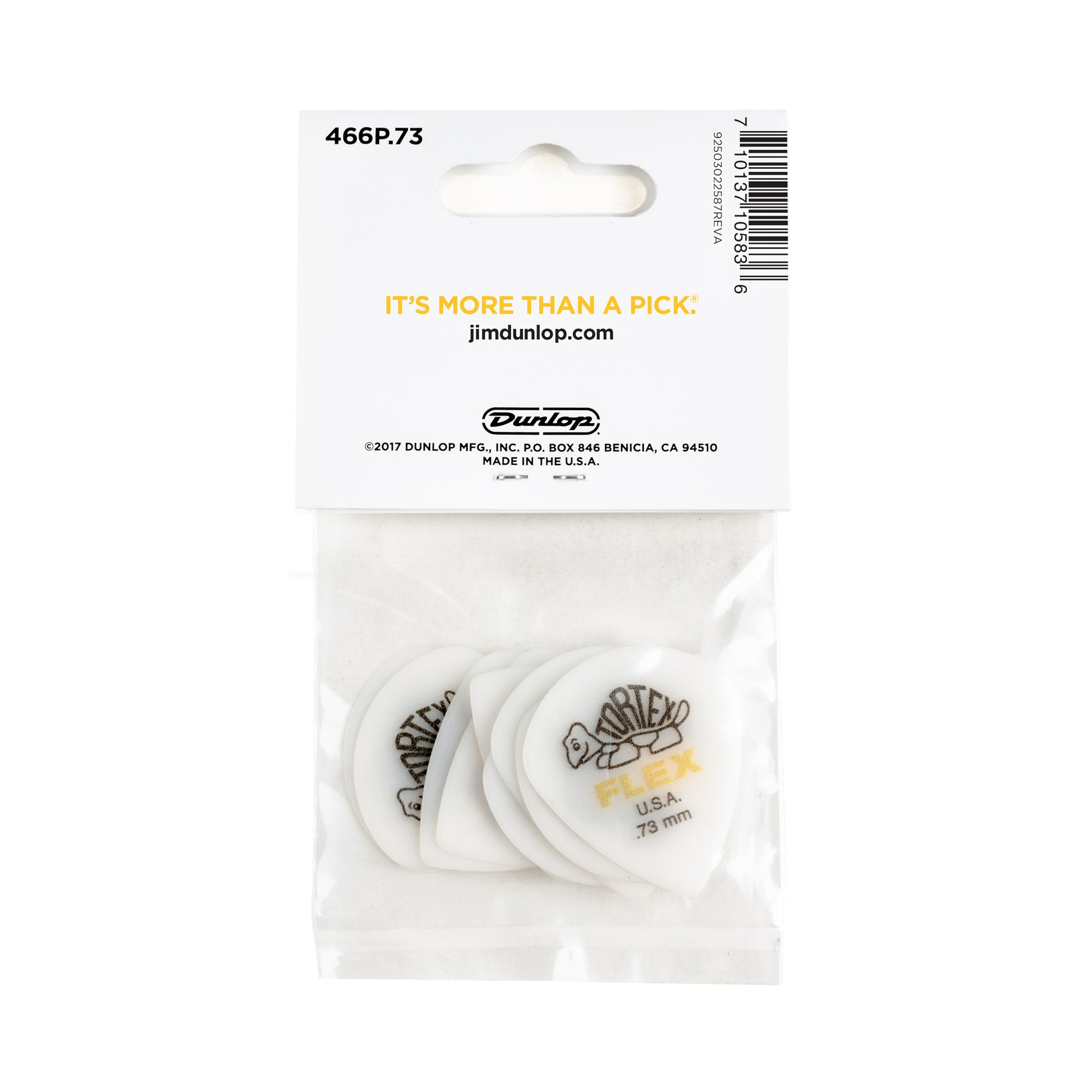 Jim Dunlop DUNLOP TORTEX FLEX .73mm JAZZ III XL GUITAR PICK PLAYER'S PACK 12 -PACK - 466P073