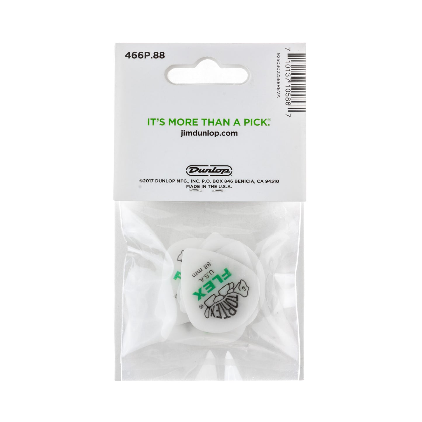 Jim Dunlop DUNLOP TORTEX FLEX .88mm JAZZ III XL GUITAR PICK PLAYER'S PACK 12 -PACK - 466P088