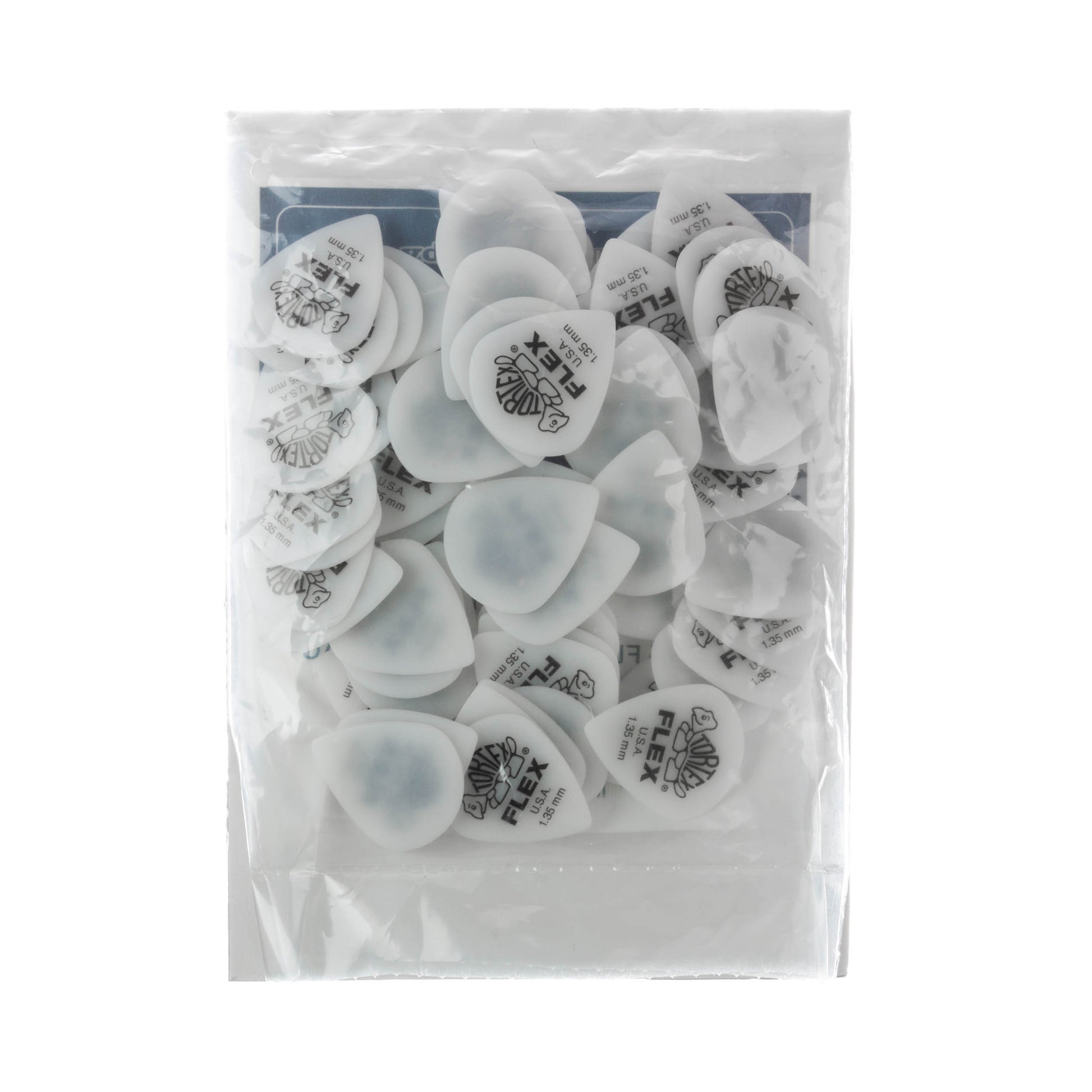 Jim Dunlop DUNLOP TORTEX FLEX 1.35mm JAZZ III XL GUITAR PICK REFILL BAG 72 -PACK - 466R135