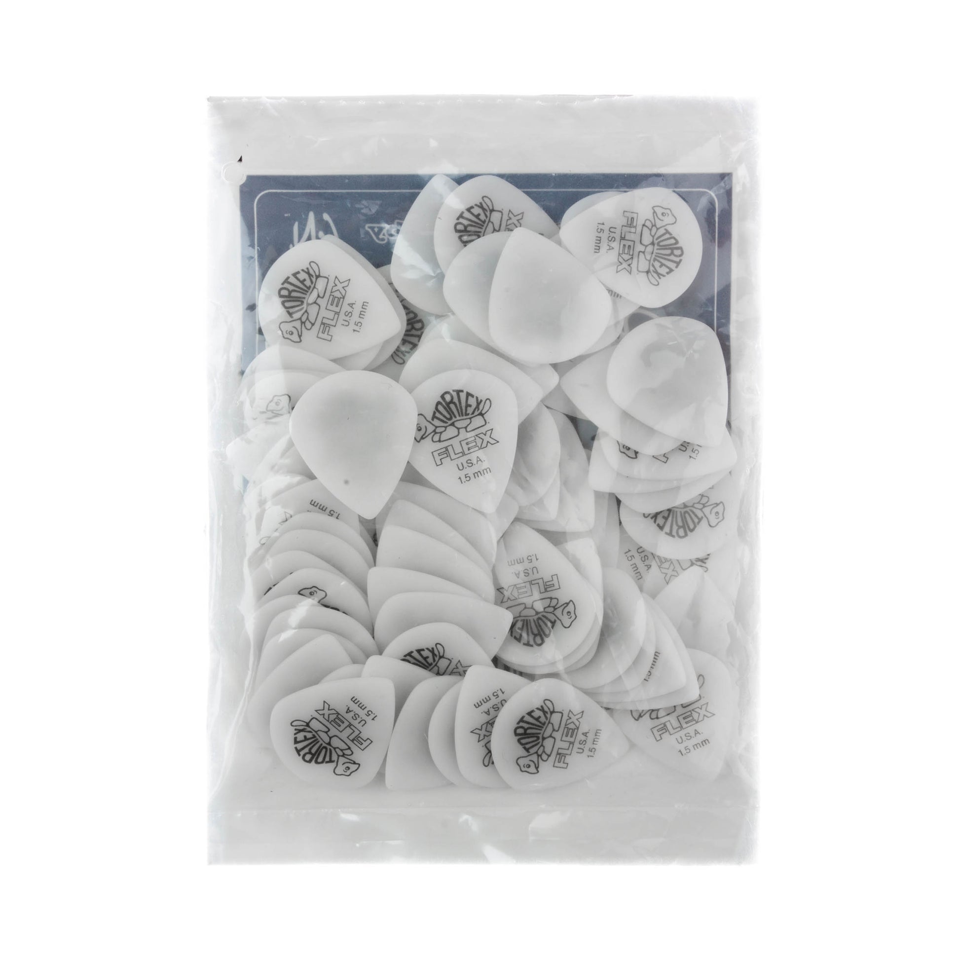 Jim Dunlop DUNLOP TORTEX FLEX 1.50mm JAZZ III XL GUITAR PICK REFILL BAG 72 -PACK - 466R150