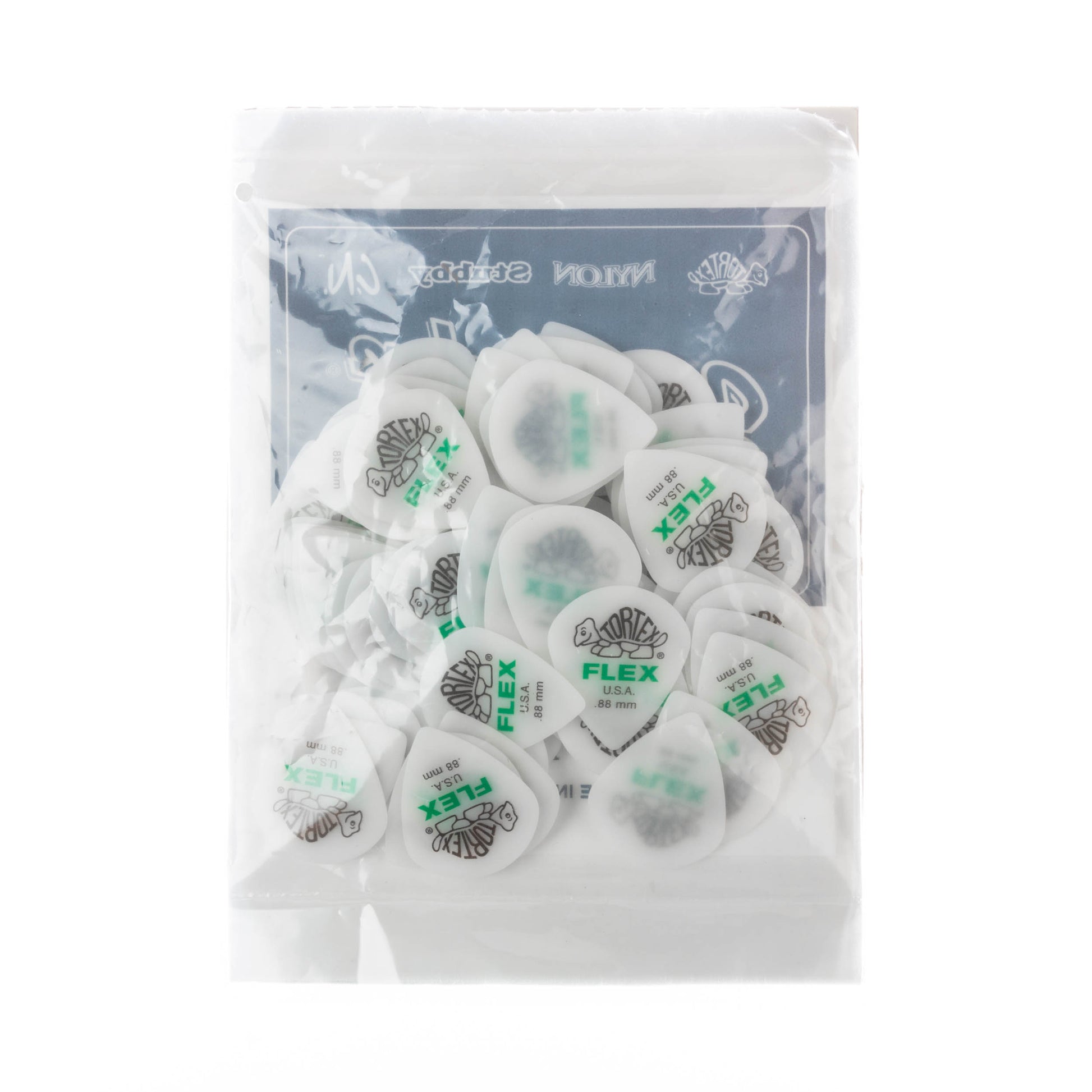 Jim Dunlop DUNLOP TORTEX FLEX .88mm JAZZ III XL GUITAR PICK REFILL BAG 72 -PACK - 466R088