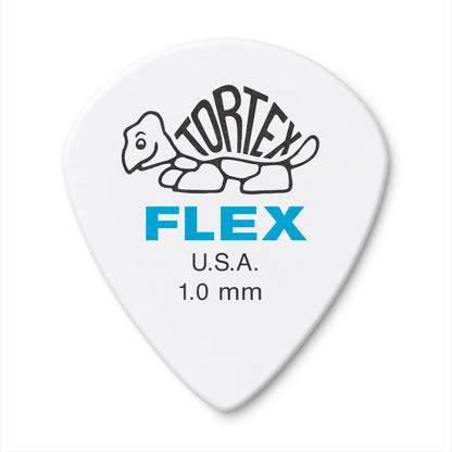 Jim Dunlop DUNLOP TORTEX FLEX 1.0mm JAZZ III GUITAR PICK PLAYER'S PACK 12 -PACK - 468P100