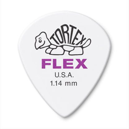 Jim Dunlop DUNLOP TORTEX FLEX 1.14mm JAZZ III GUITAR PICK PLAYER'S PACK 12 -PACK - 468P114