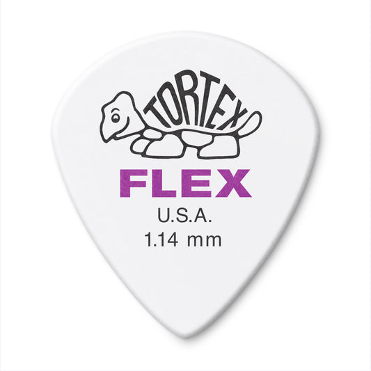 Jim Dunlop DUNLOP TORTEX FLEX 1.14mm JAZZ III GUITAR PICK PLAYER'S PACK 12 -PACK - 468P114