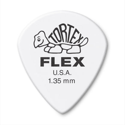 Jim Dunlop DUNLOP TORTEX FLEX 1.35mm JAZZ III GUITAR PICK PLAYER'S PACK 12 -PACK - 468P135