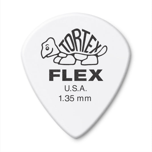 Jim Dunlop DUNLOP TORTEX FLEX 1.35mm JAZZ III GUITAR PICK PLAYER'S PACK 12 -PACK - 468P135