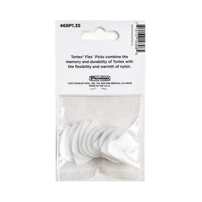 Jim Dunlop DUNLOP TORTEX FLEX 1.35mm JAZZ III GUITAR PICK PLAYER'S PACK 12 -PACK - 468P135