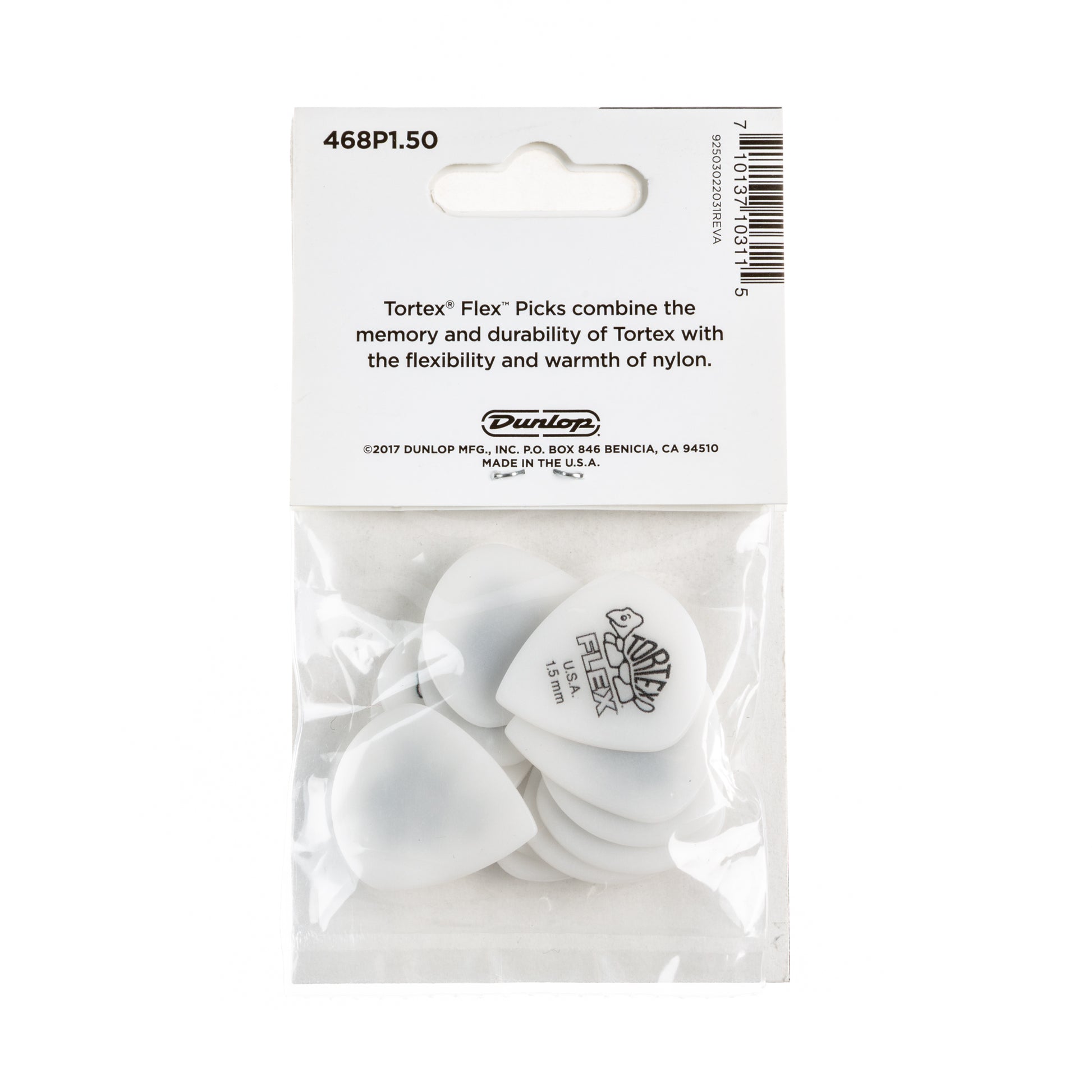 Jim Dunlop DUNLOP TORTEX FLEX 1.5mm JAZZ III GUITAR PICK PLAYER'S PACK 12 -PACK - 468P150