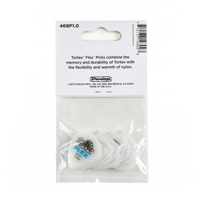Jim Dunlop DUNLOP TORTEX FLEX 1.0mm JAZZ III GUITAR PICK PLAYER'S PACK 12 -PACK - 468P100