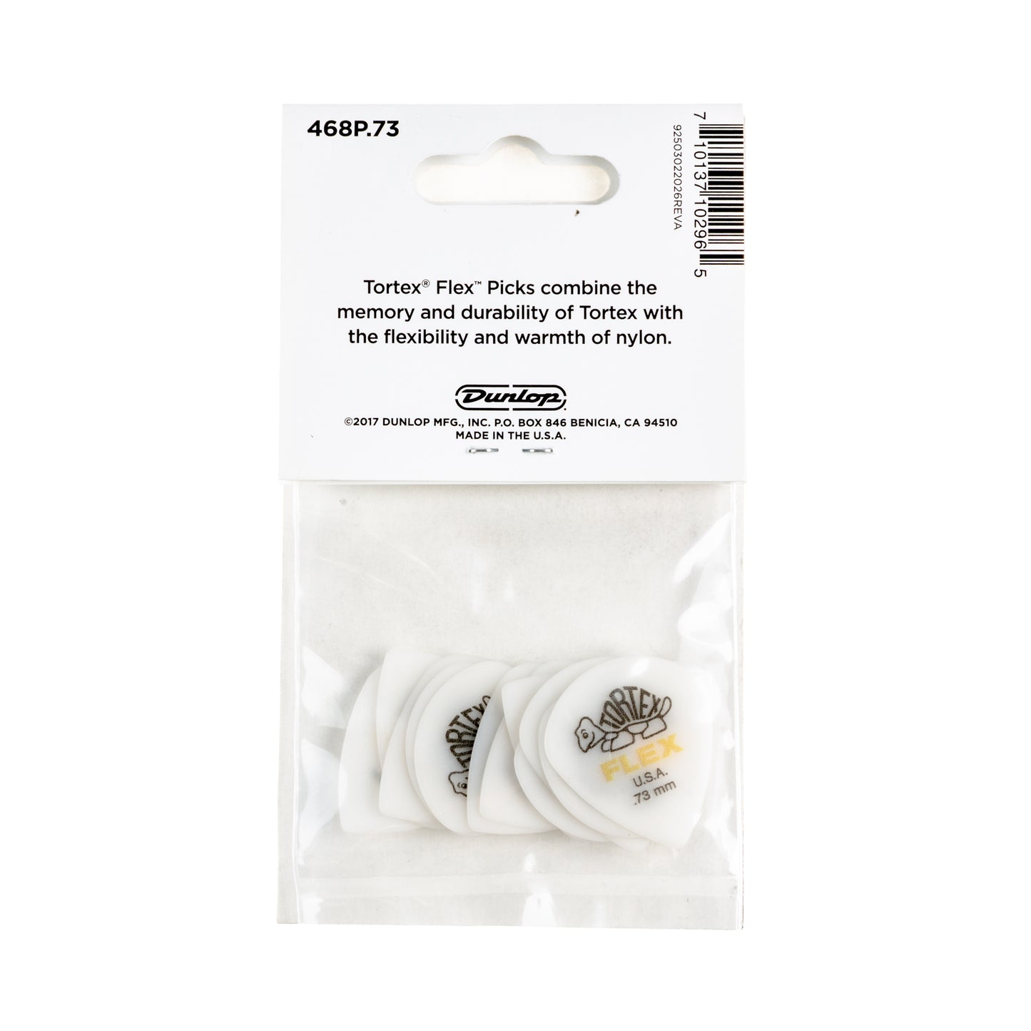 Jim Dunlop DUNLOP TORTEX FLEX .73mm JAZZ III GUITAR PICK PLAYER'S PACK 12 -PACK - 468P073