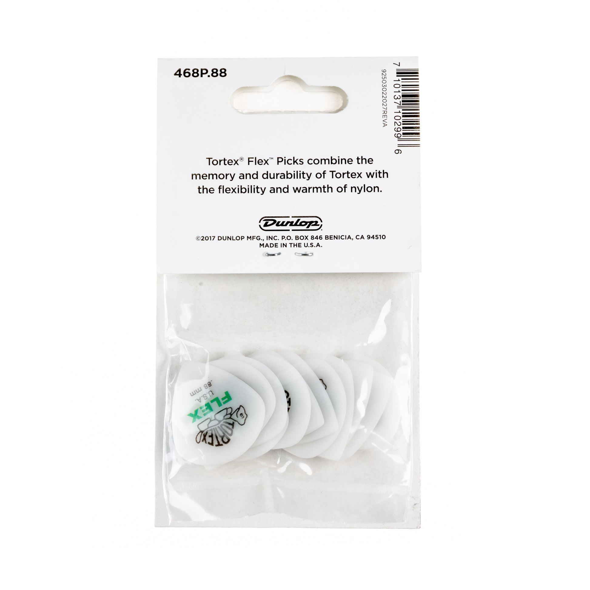 Jim Dunlop DUNLOP TORTEX FLEX .88mm JAZZ III GUITAR PICK PLAYER'S PACK 12 -PACK - 468P088