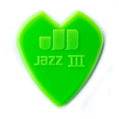 Jim Dunlop DUNLOP KIRK HAMMETT 1.38mm JAZZ III GREEN GUITAR PICK PLAYER'S PACK 06-PACK - 47PKH3N