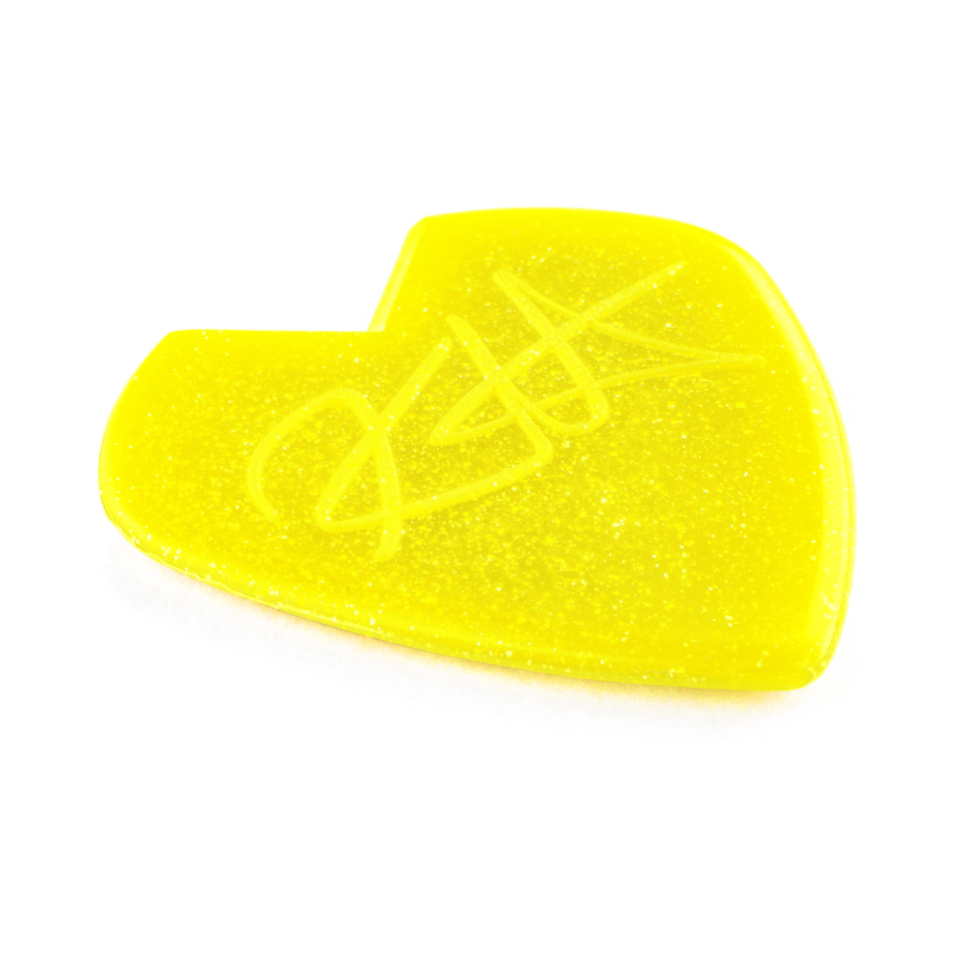 Jim Dunlop DUNLOP KIRK HAMMETT 1.38mm JAZZ III YELLOW GLITTER GUITAR PICK PLAYER'S PACK 06-PACK - 47PKH3NYS