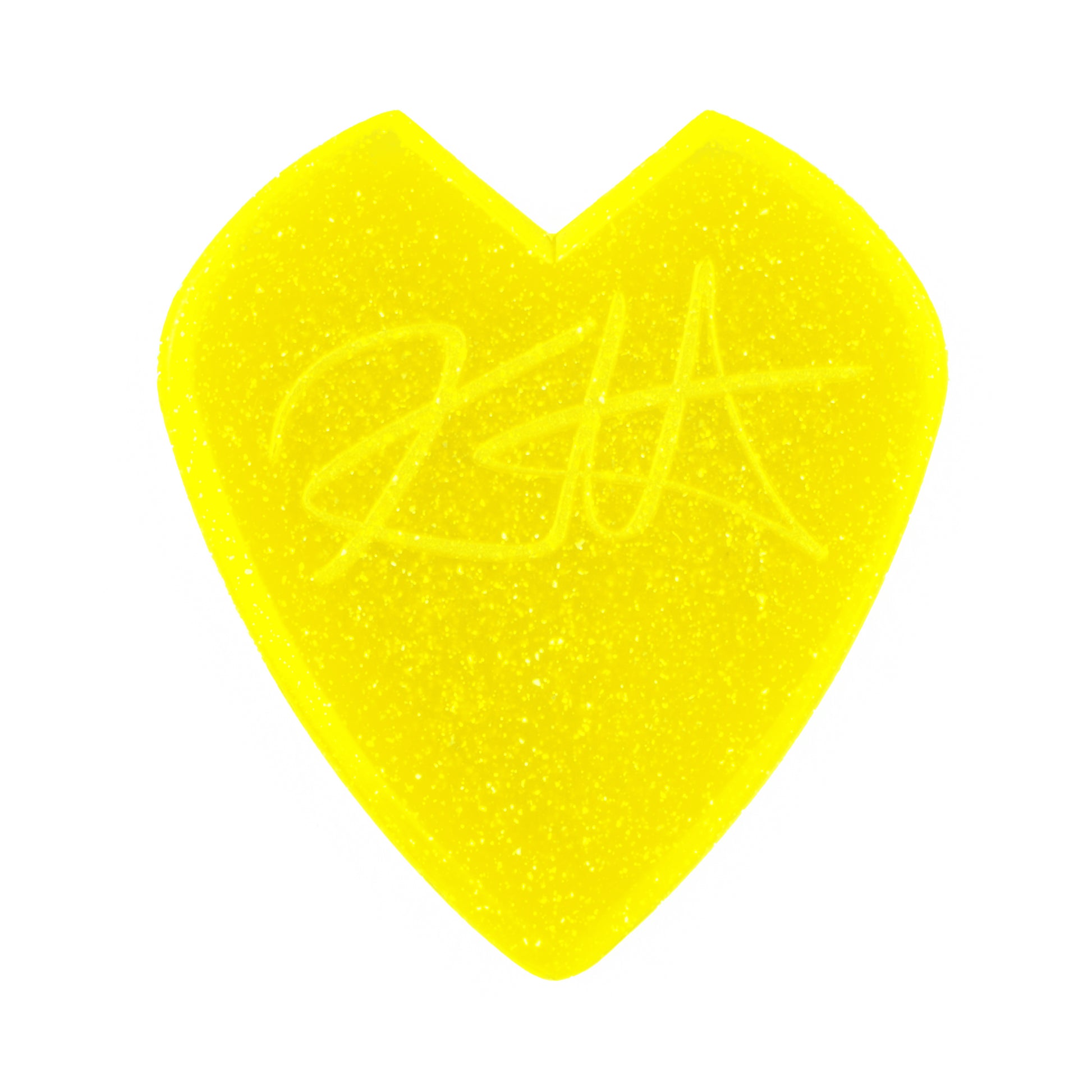 Jim Dunlop DUNLOP KIRK HAMMETT 1.38mm JAZZ III YELLOW GLITTER GUITAR PICK PLAYER'S PACK 06-PACK - 47PKH3NYS
