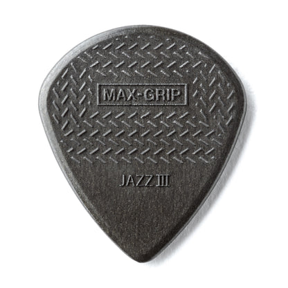 Jim Dunlop DUNLOP MAX GRIP JAZZ III 1.38mm CARBON FIBER NYLON GUITAR PICK PLAYER'S PACK 06-PACK - 471P3C
