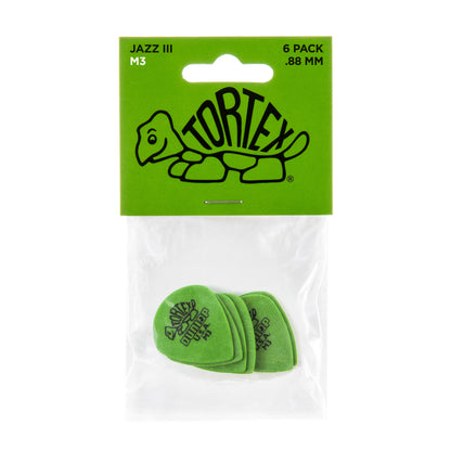 Jim Dunlop DUNLOP TORTEX JAZZ III GUITAR PICK PLAYER'S PACK MEDIUM 06-PACK - 472PM3