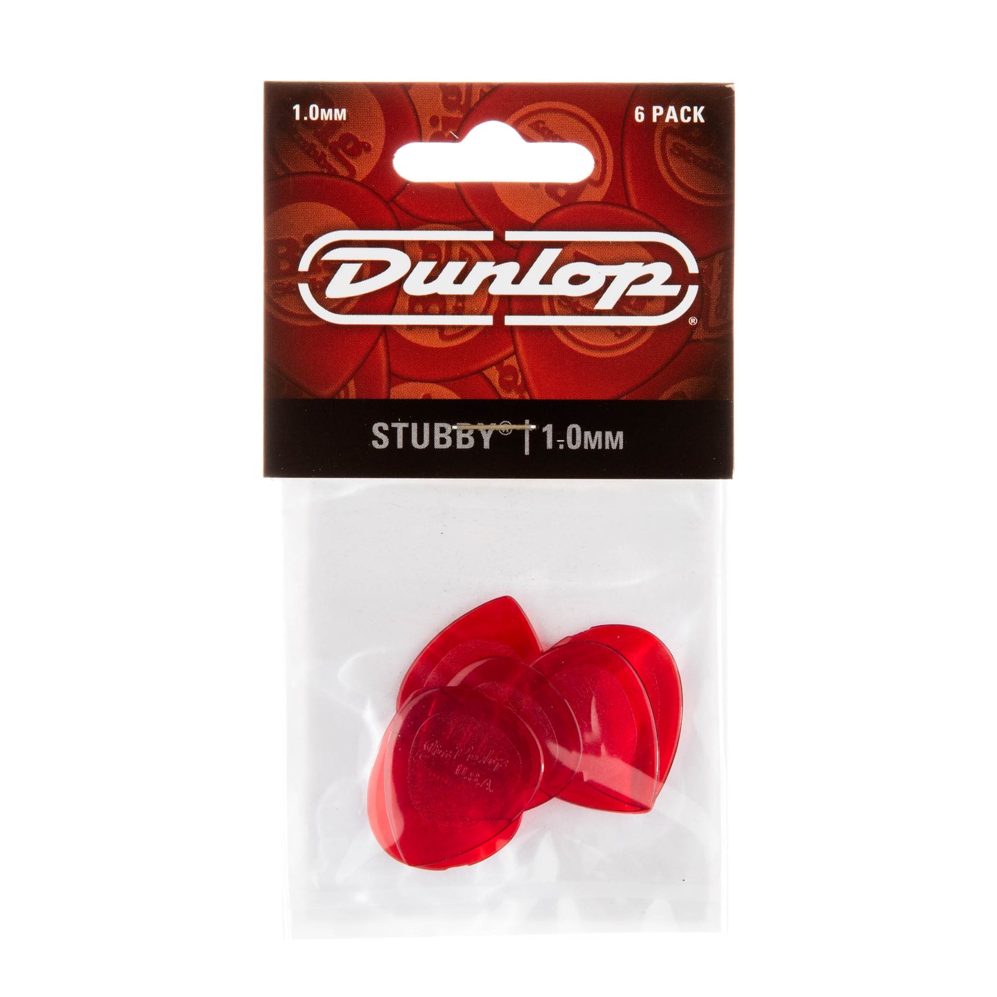 Jim Dunlop DUNLOP STUBBY 1.0mm JAZZ GUITAR PICK PLAYER'S PACK 06-PACK - 474P100
