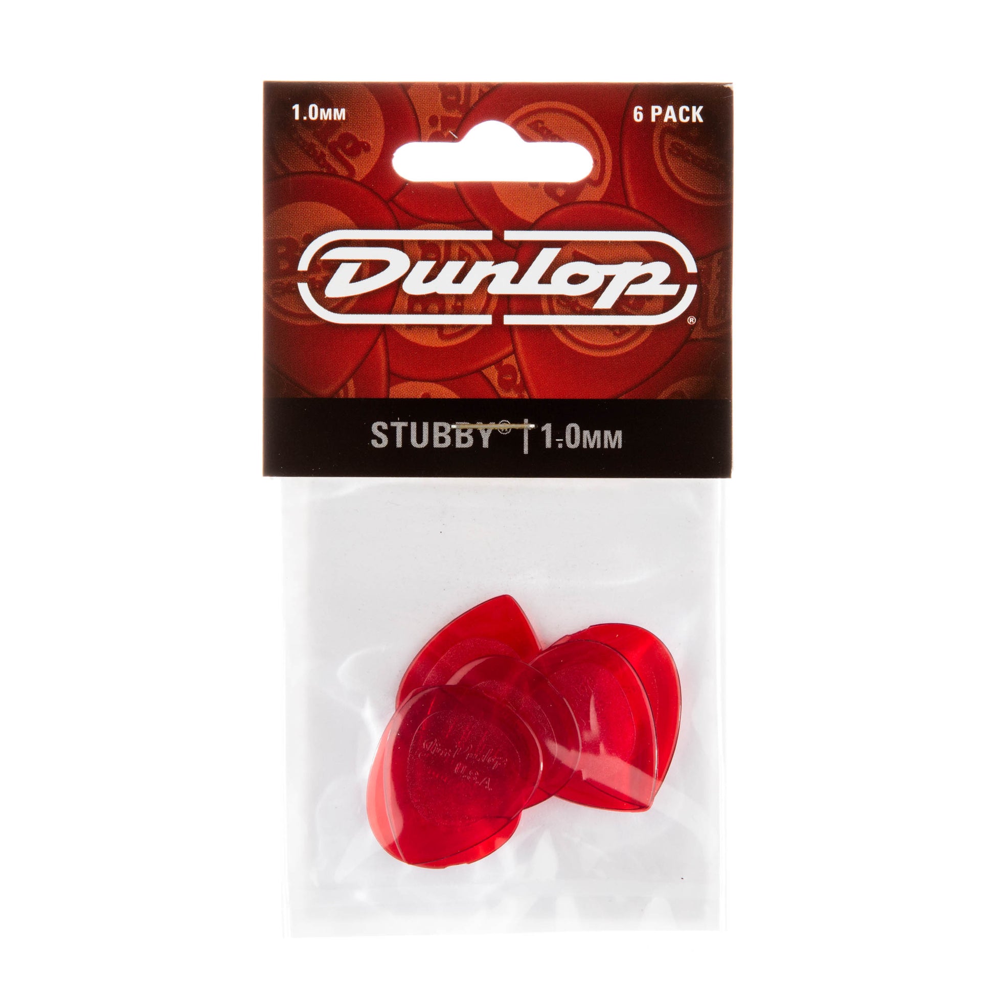 Jim Dunlop DUNLOP STUBBY 1.0mm JAZZ GUITAR PICK PLAYER'S PACK 06-PACK - 474P100