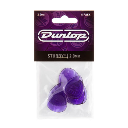 Jim Dunlop DUNLOP STUBBY 2.0mm JAZZ GUITAR PICK PLAYER'S PACK 06-PACK - 474P200