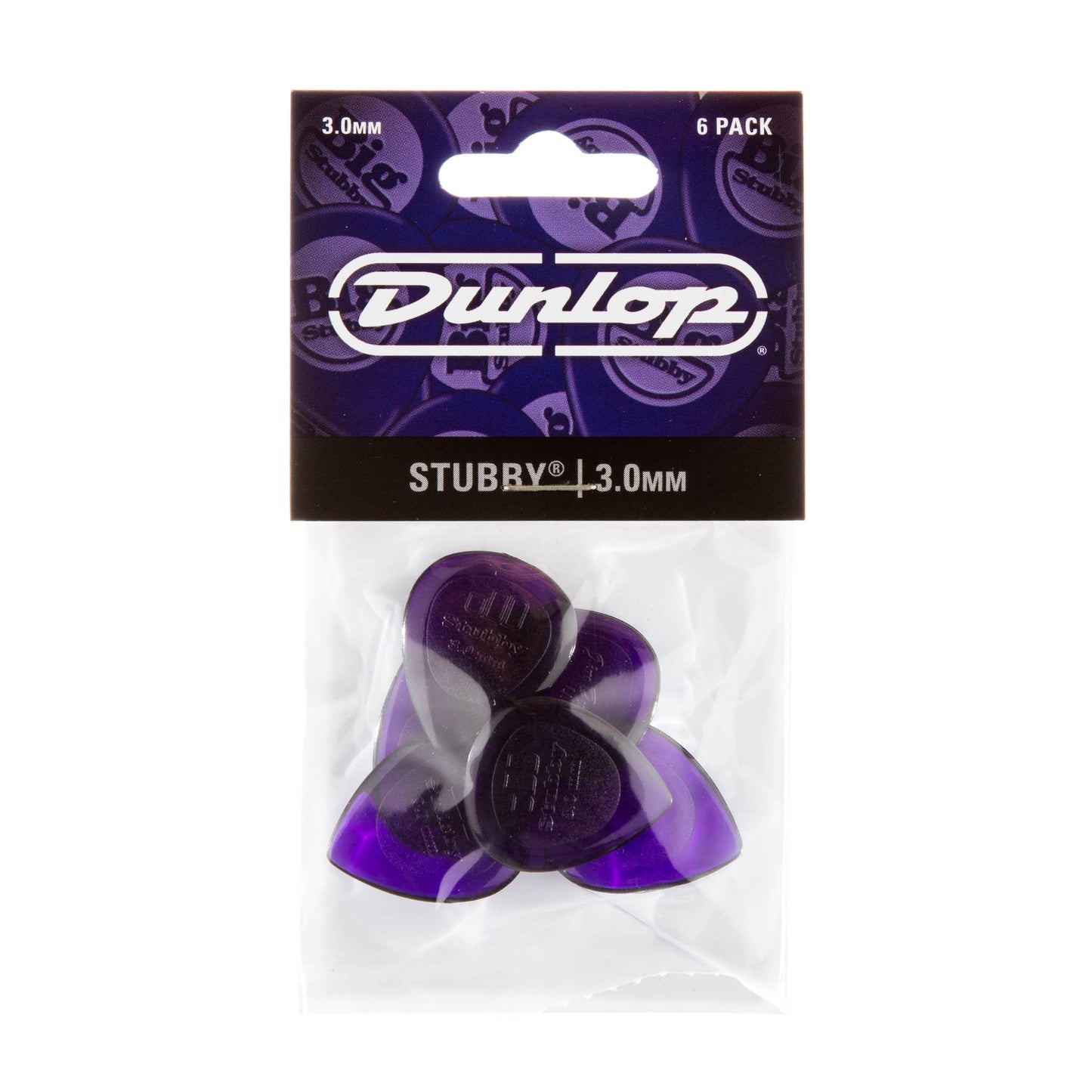 Jim Dunlop DUNLOP STUBBY 3.0mm JAZZ GUITAR PICK PLAYER'S PACK 06-PACK - 474P300