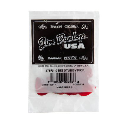 Jim Dunlop DUNLOP BIG STUBBY 1.0mm GUITAR PICK REFILL BAG 24-PACK - 475R100