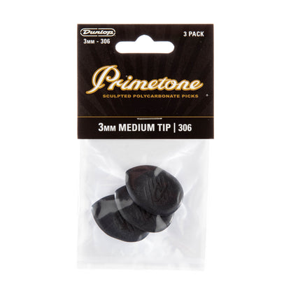 Jim Dunlop DUNLOP PRIMETONE CLASSIC MEDIUM TIP 3.0mm GUITAR PICK PLAYER'S PACK 03-PACK - 477P306