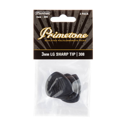 Jim Dunlop DUNLOP PRIMETONE CLASSIC LARGE SHARP TIP 3.0mm GUITAR PICK PLAYER'S PACK 03-PACK - 477P308