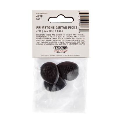 Jim Dunlop DUNLOP PRIMETONE CLASSIC SHARP TIP 5.0mm GUITAR PICK PLAYER'S PACK 03-PACK - 477P505