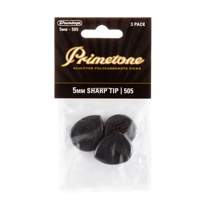 Jim Dunlop DUNLOP PRIMETONE CLASSIC SHARP TIP 5.0mm GUITAR PICK PLAYER'S PACK 03-PACK - 477P505