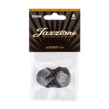 Jim Dunlop DUNLOP JAZZTONE ROUND TIP 2.08mm GUITAR PICK PLAYER'S PACK 06-PACK - 477P204