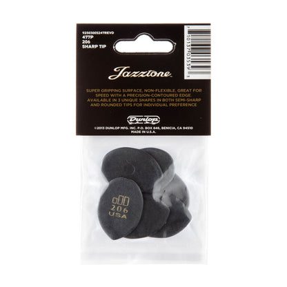 Jim Dunlop DUNLOP JAZZTONE MEDIUM TIP 2.08mm GUITAR PICK PLAYER'S PACK 06-PACK - 477P206