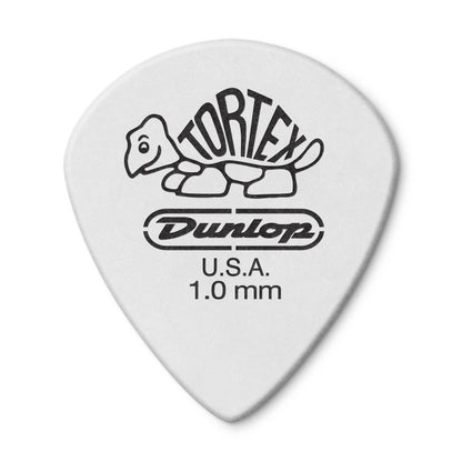 Jim Dunlop DUNLOP TORTEX WHITE 1.0mm JAZZ III GUITAR PICK PLAYER'S PACK 12-PACK - 478P100