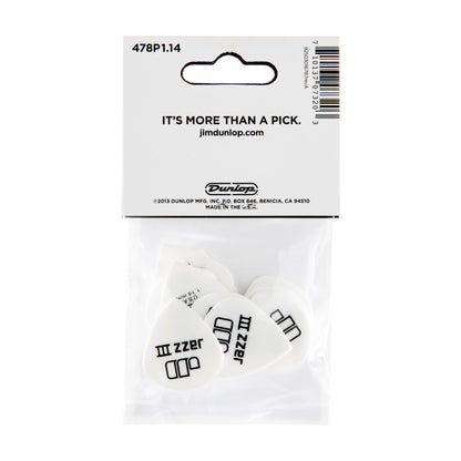 Jim Dunlop DUNLOP TORTEX WHITE 1.14mm JAZZ III GUITAR PICK PLAYER'S PACK 12-PACK - 478P114