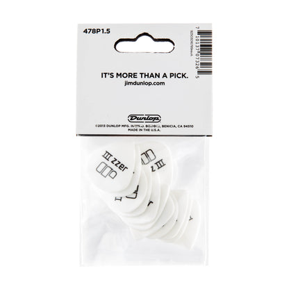 Jim Dunlop DUNLOP TORTEX WHITE 1.5mm JAZZ III GUITAR PICK PLAYER'S PACK 12-PACK - 478P150
