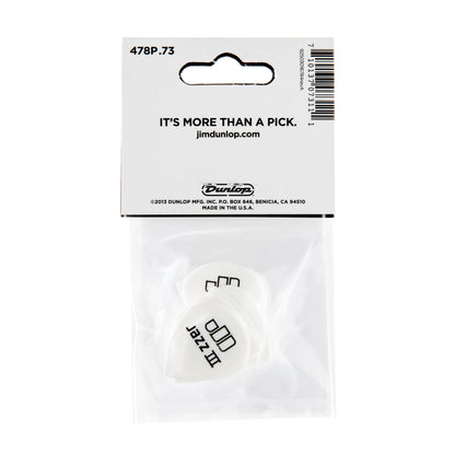 Jim Dunlop DUNLOP TORTEX WHITE .73mm JAZZ III GUITAR PICK PLAYER'S PACK 12-PACK - 478P073
