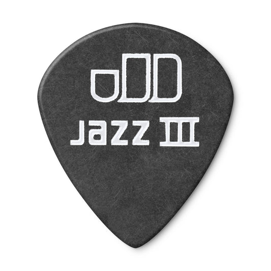 Jim Dunlop DUNLOP TORTEX PITCH BLACK 1.0mm JAZZ III GUITAR PICK PLAYER'S PACK 12-PACK - 482P100